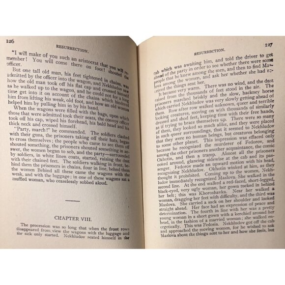 Resurrection By Leo Tolstoy Hardcover 1900 Edition Translated By Henry Brittoff - Picture 10 of 16